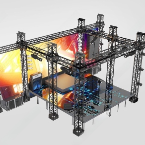 现代舞台3D模型下载